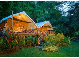 เต็นท์พักแรมถาวร พร้อมผ้าคลุม รุ่น Luxury Safari Tents